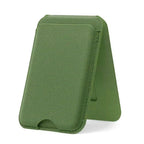 Slim Textile MagSafe Card Holder – 4 Cards | N52 Magnetic - Green