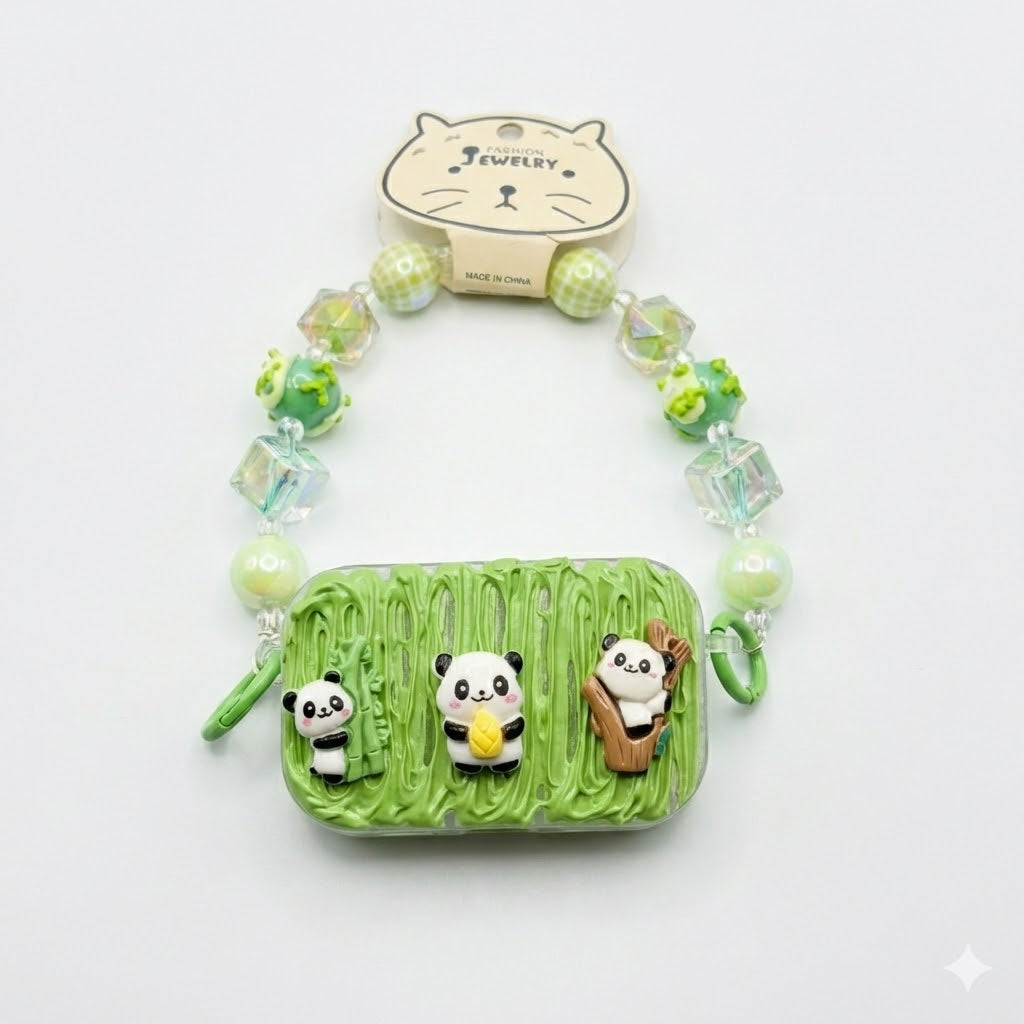 Green 3 Panda Charm