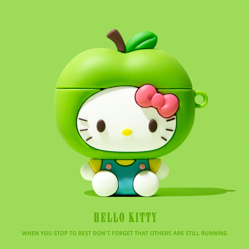 Hello Kitty Green Apple Airpod case
