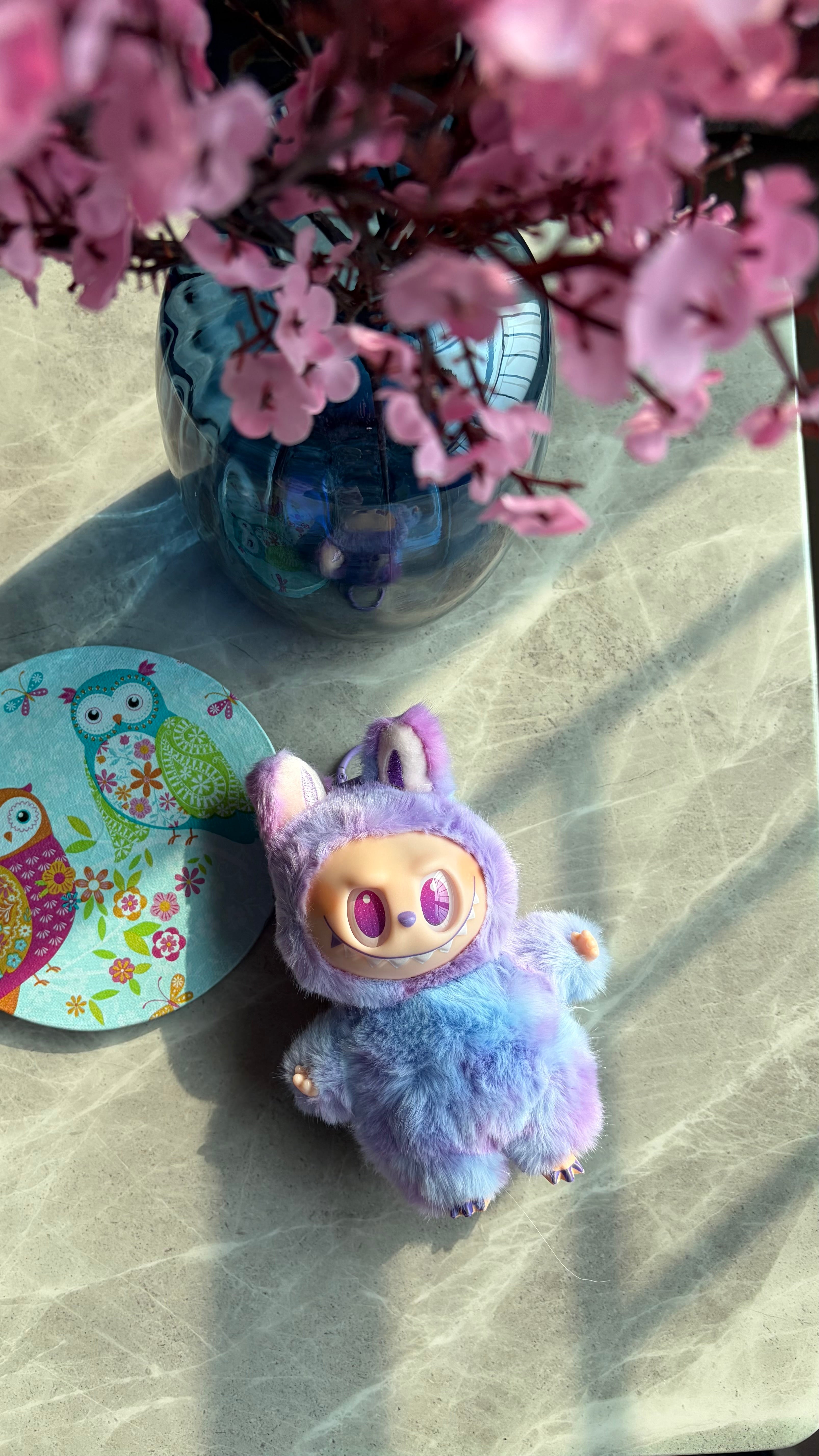 Labubu Plush Lavender Blue Doll