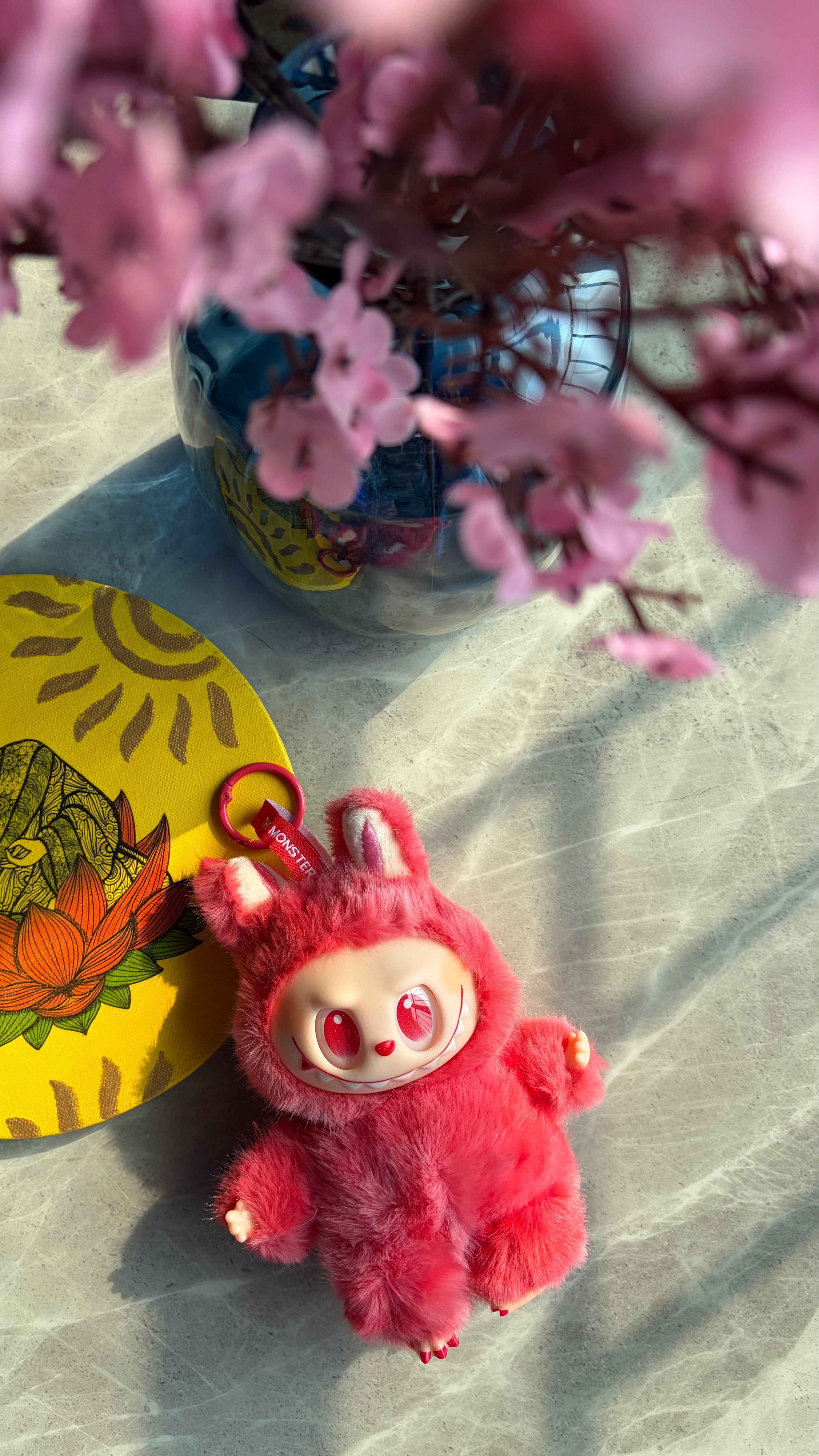 Labubu Plush Cherry Red Doll