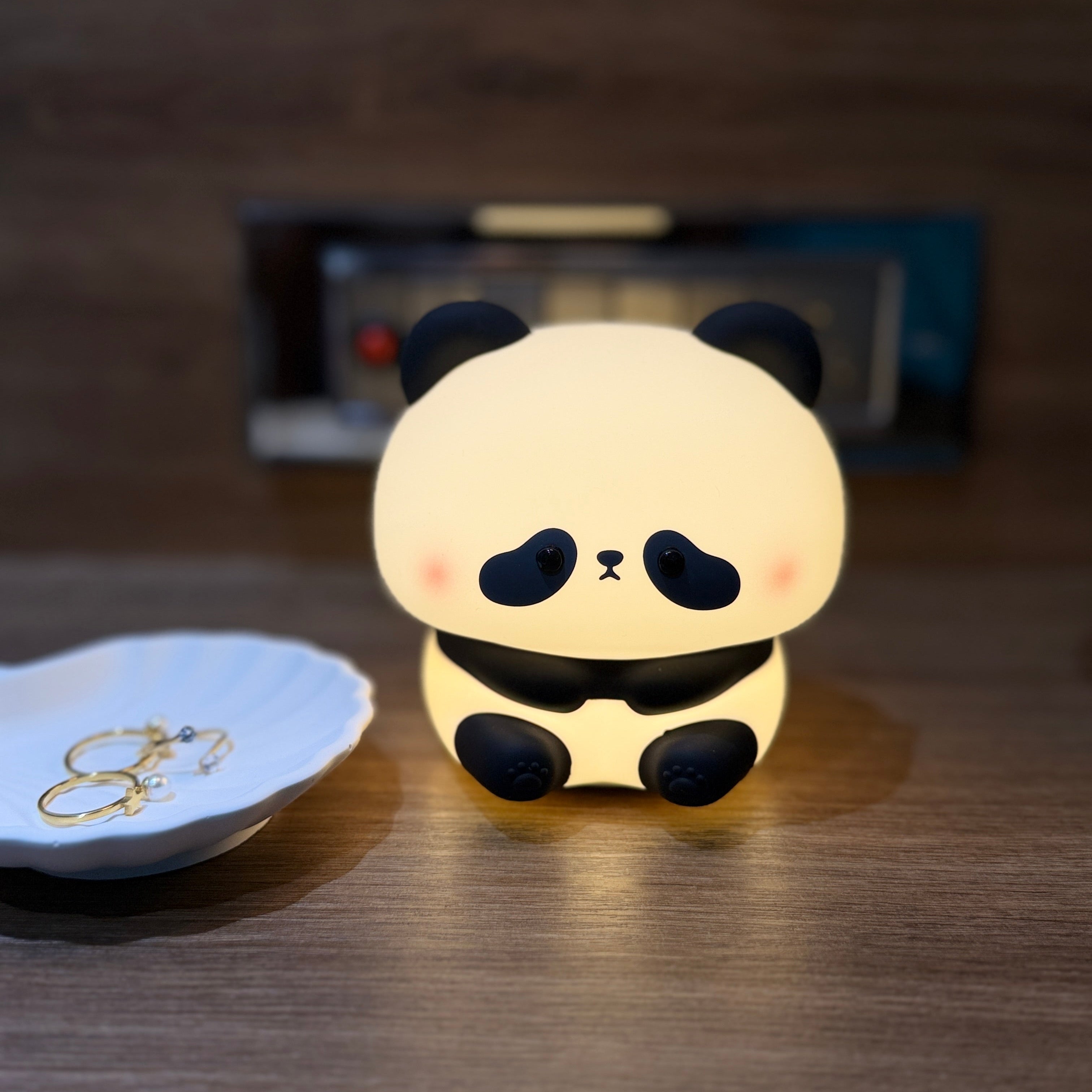 Cute Panda Rechargeable Silicone LED Night Light | Touch Lamp