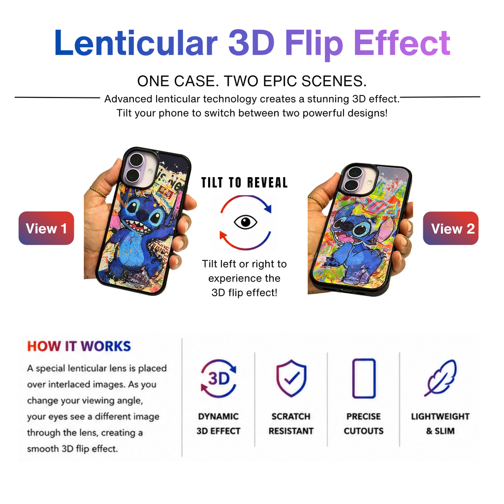 Stitch 3D Lenticular Phone Case