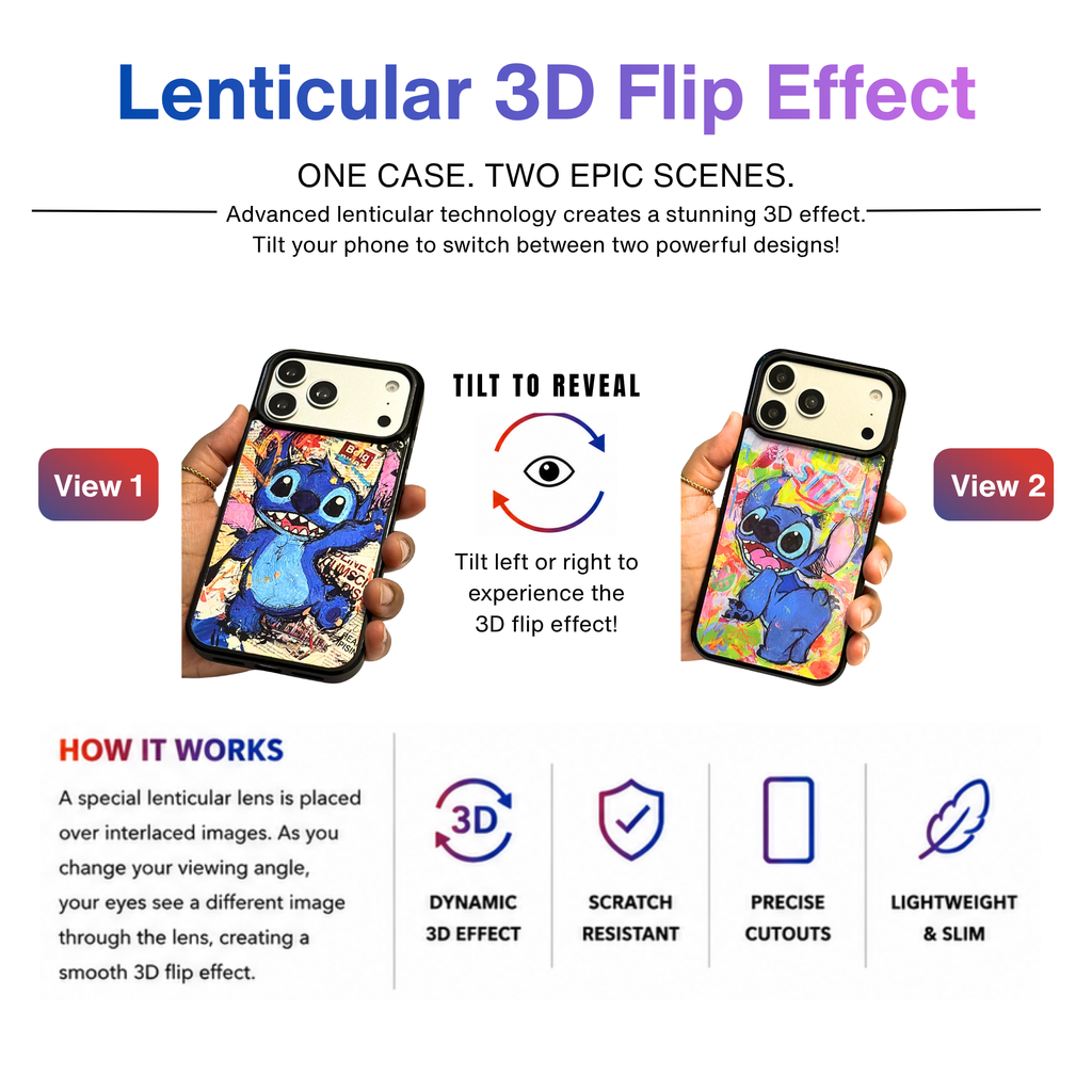 Stitch 3D Lenticular Phone Case
