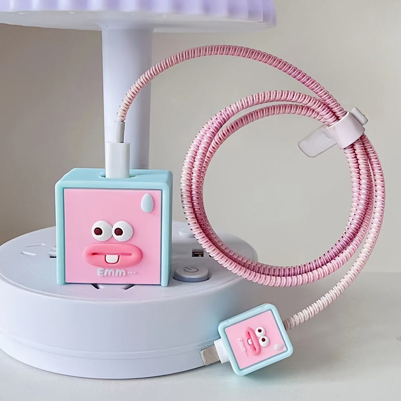 Kawaii Emm Charger & Cable Protective Case