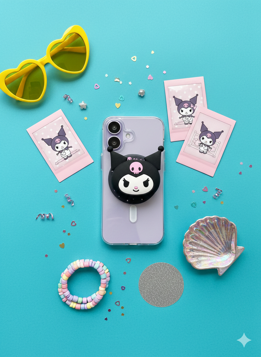 Kuromi Magnetic Grip & stand (Hello Kitty Series)