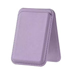 Premium Magnetic Leather Card Holder | N52 Magnet & RFID Block - Lavendar