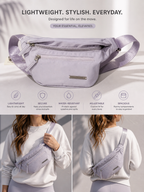 Drift Crossbody Fanny Bag (Lilac)