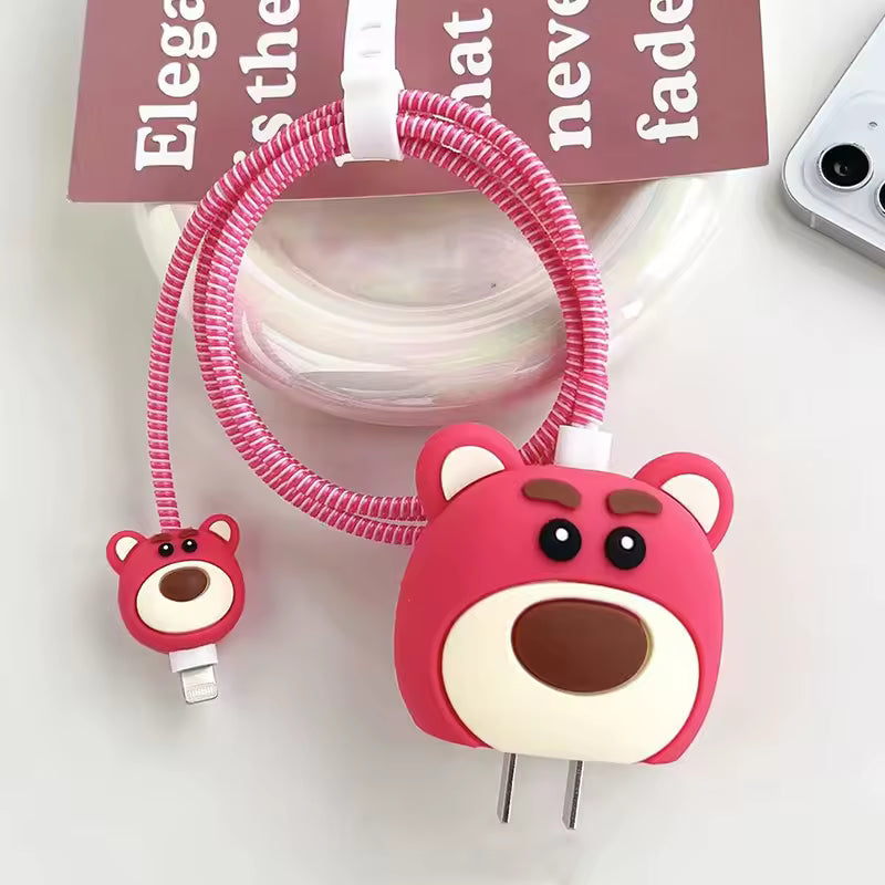 Lotso Hugging Bear Charger & Cable Protective Case