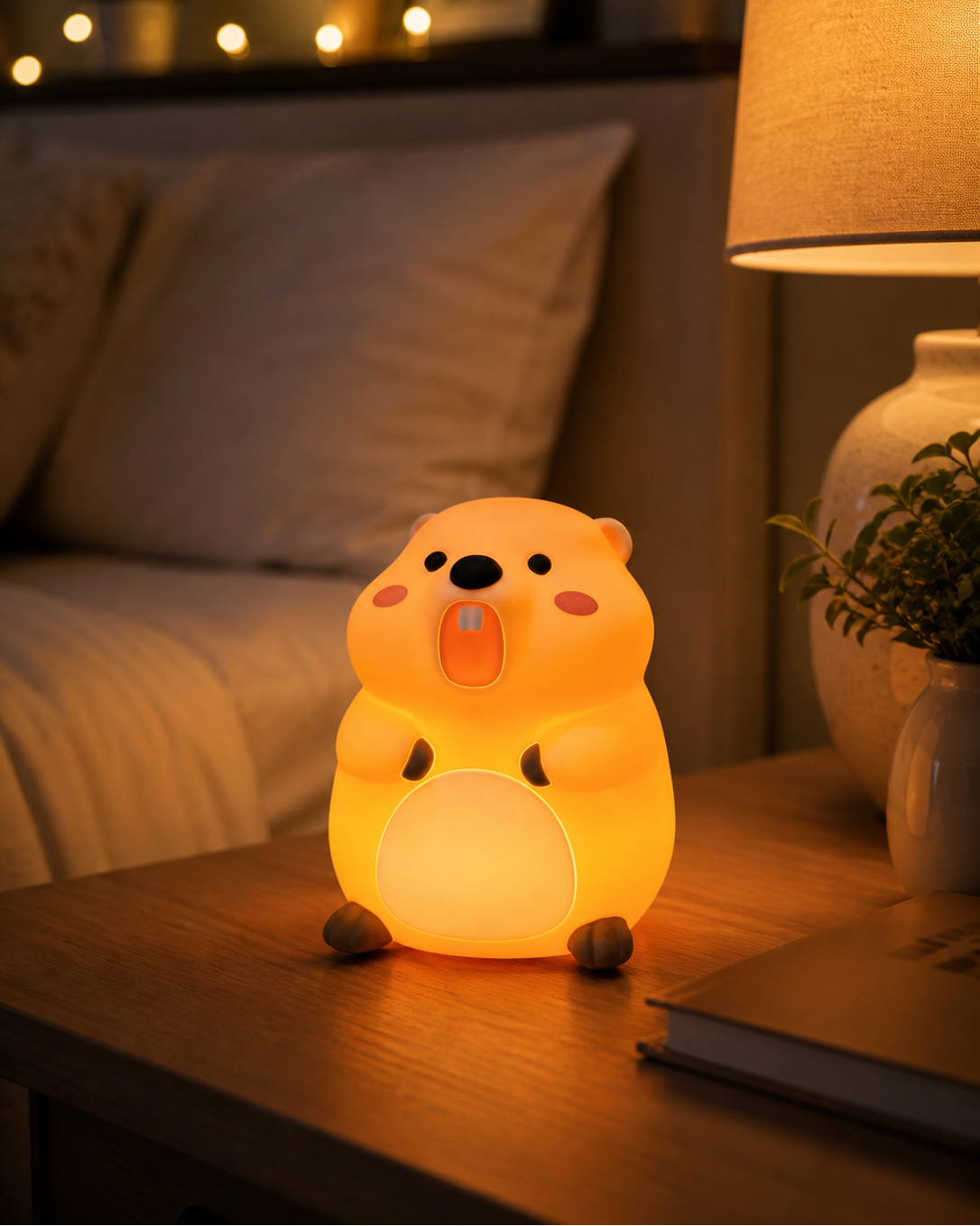 Marmot Rechargeable Silicone LED Night Light | Touch Lamp