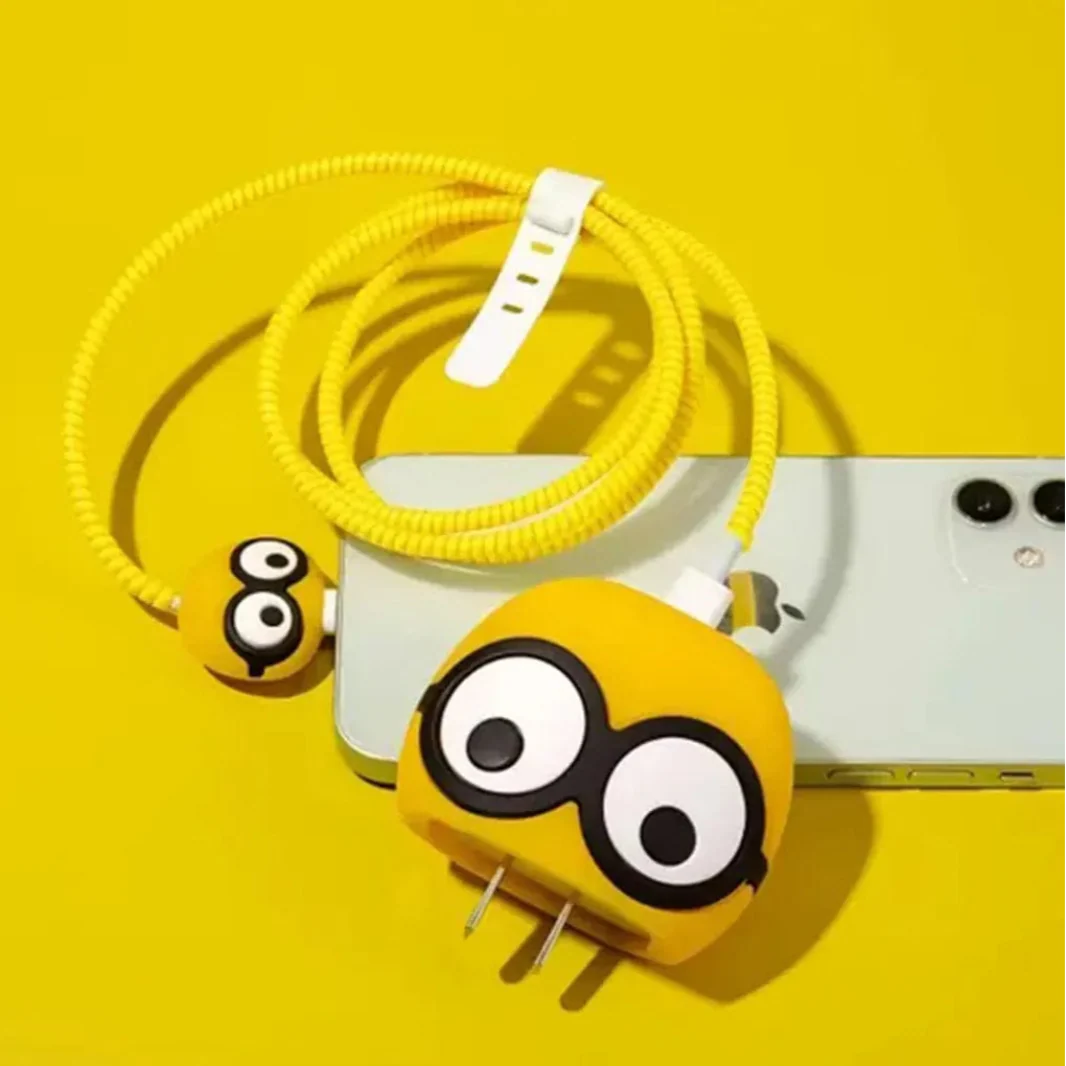 Minion Themed Charger & Cable Protective Case