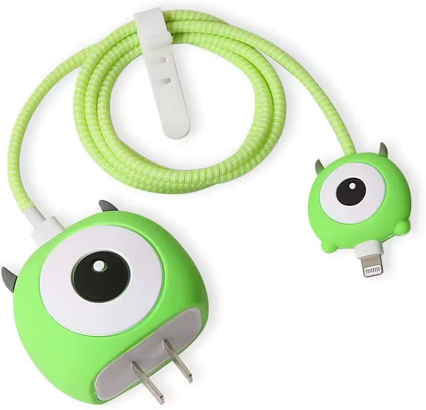 Moster University Themed Charger & Cable Protective Case
