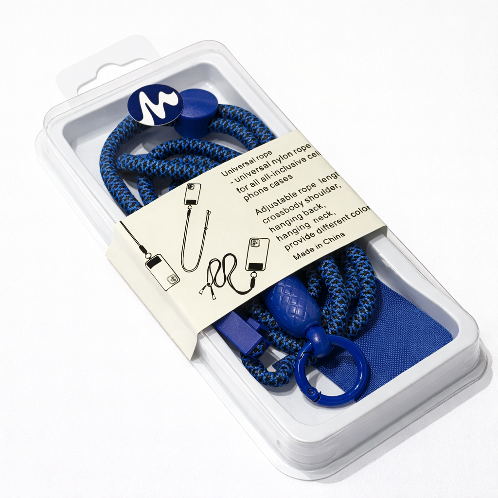 Navy Blue Crossbody Phone Lanyard