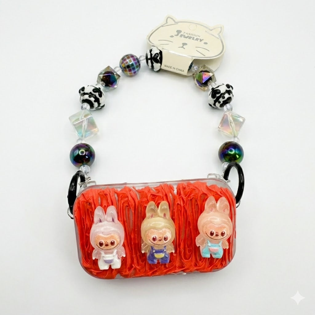 Orange 3 Critter Charm