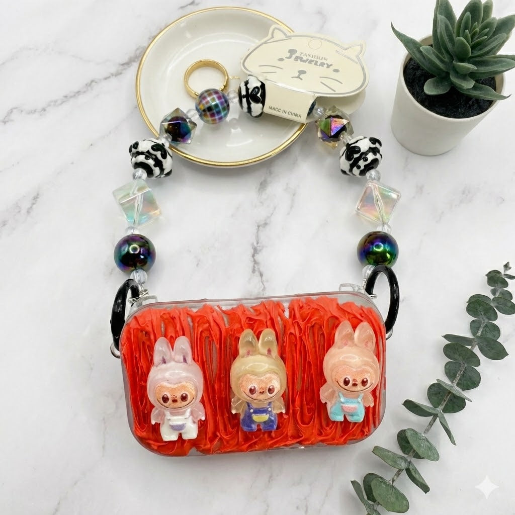 Orange 3 Critter Charm