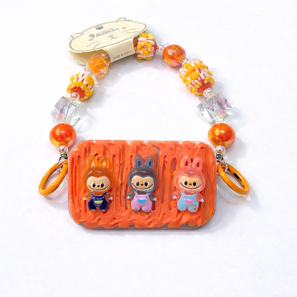 Orange Critter Triplet Charm