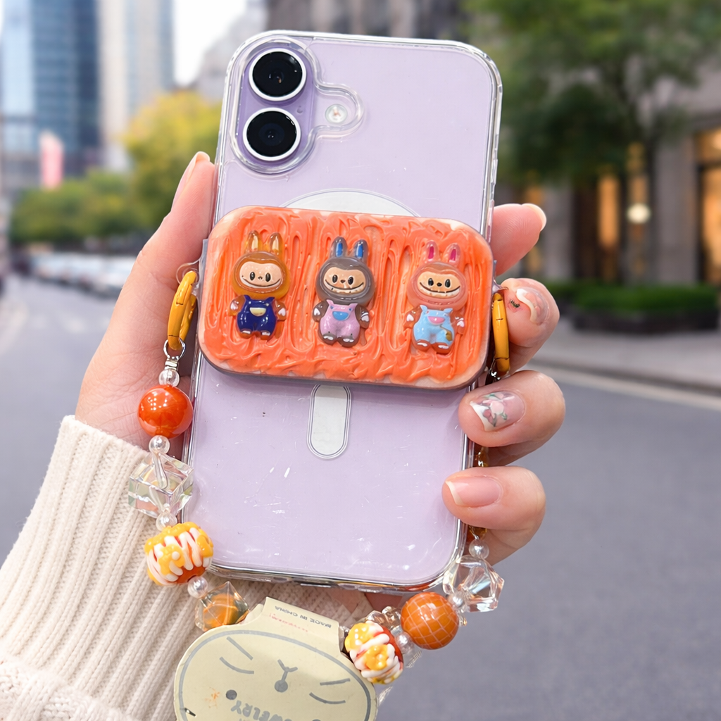 Orange Critter Triplet Charm