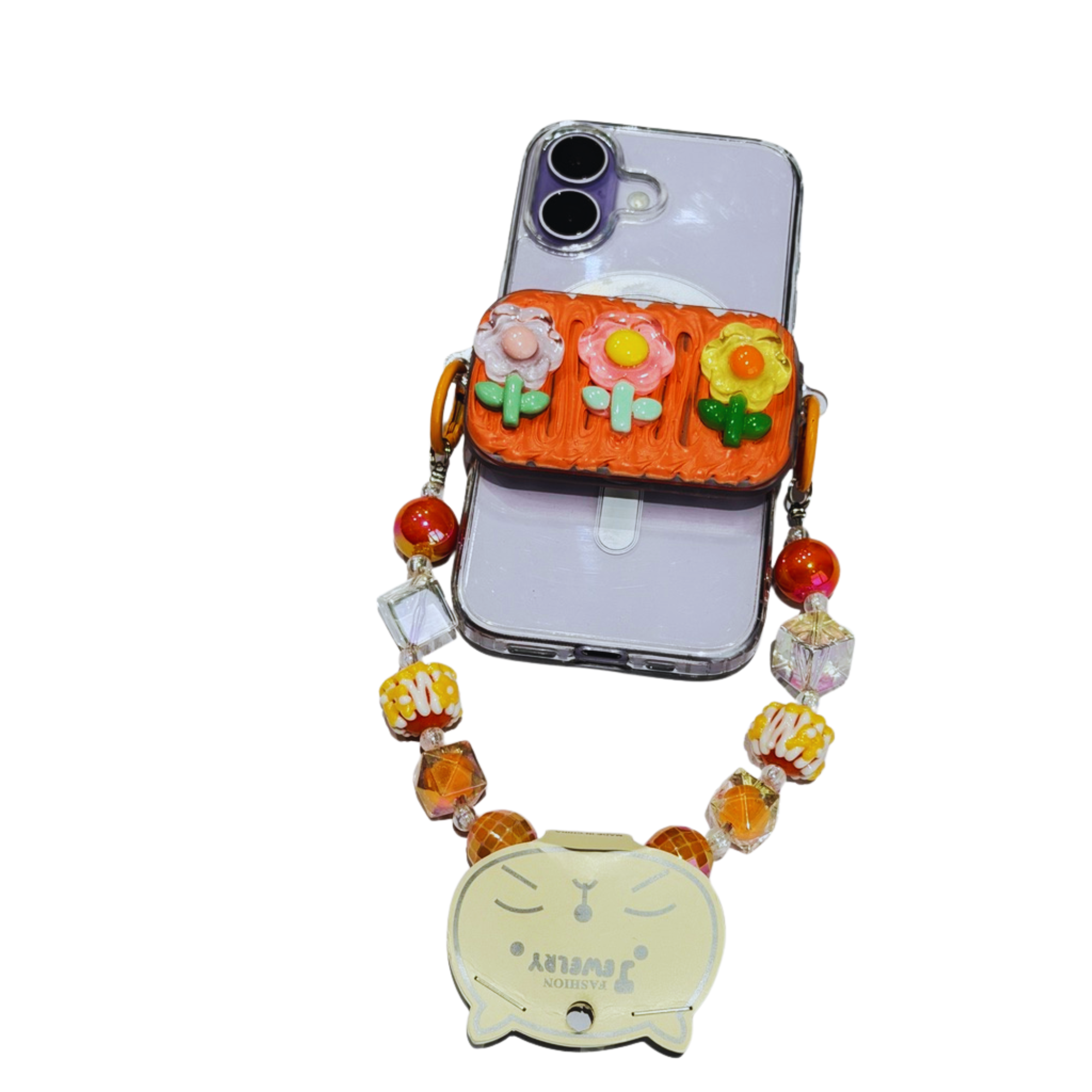 Orange Flowers Charm