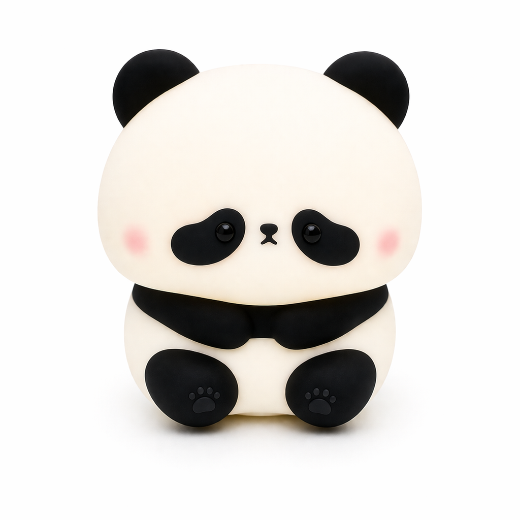 Cute Panda Rechargeable Silicone LED Night Light | Touch Lamp