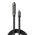 240W USB-C Fast Charging Cable with Foldable Stand – 90° Elbow Braided Type-C Cable for Gaming & Laptops