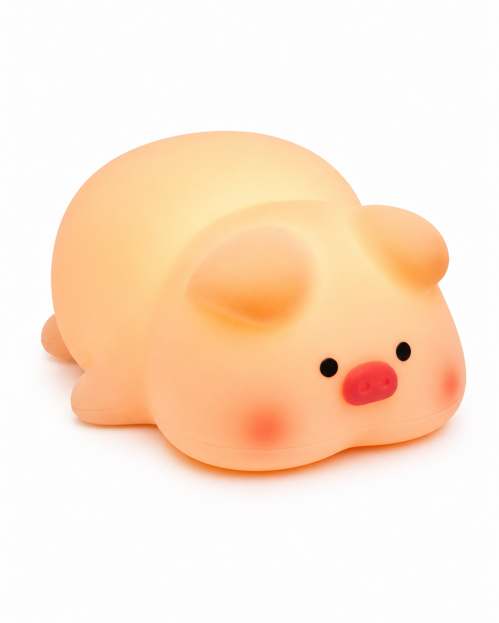 Cute Pig Rechargeable Silicone LED Night Light | Touch Lamp
