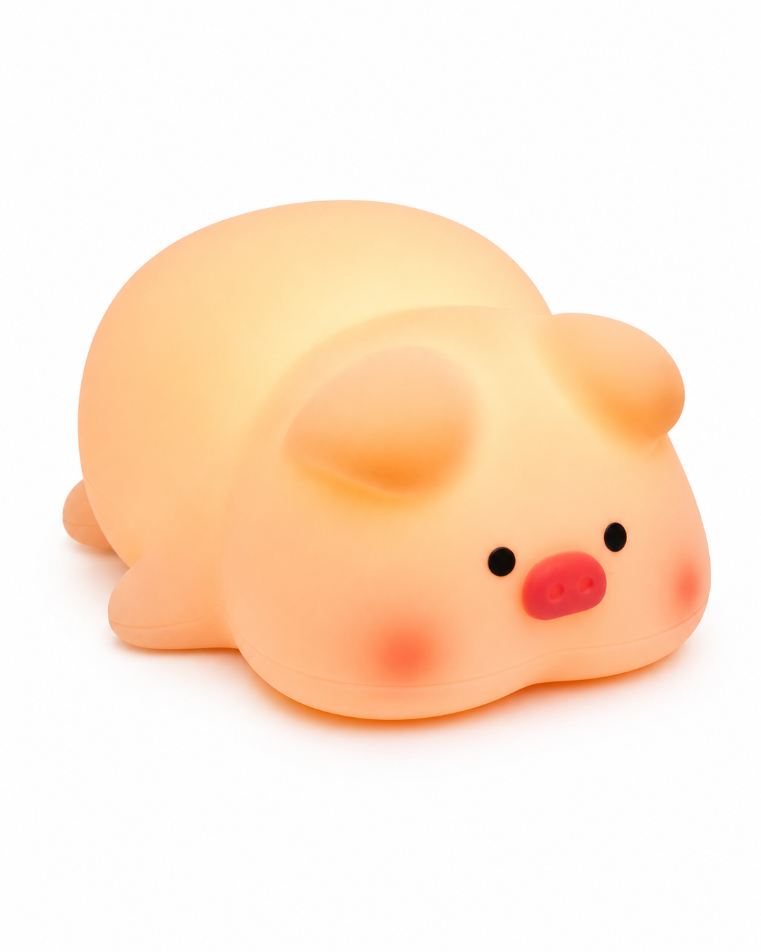 Cute Pig Rechargeable Silicone LED Night Light | Touch Lamp
