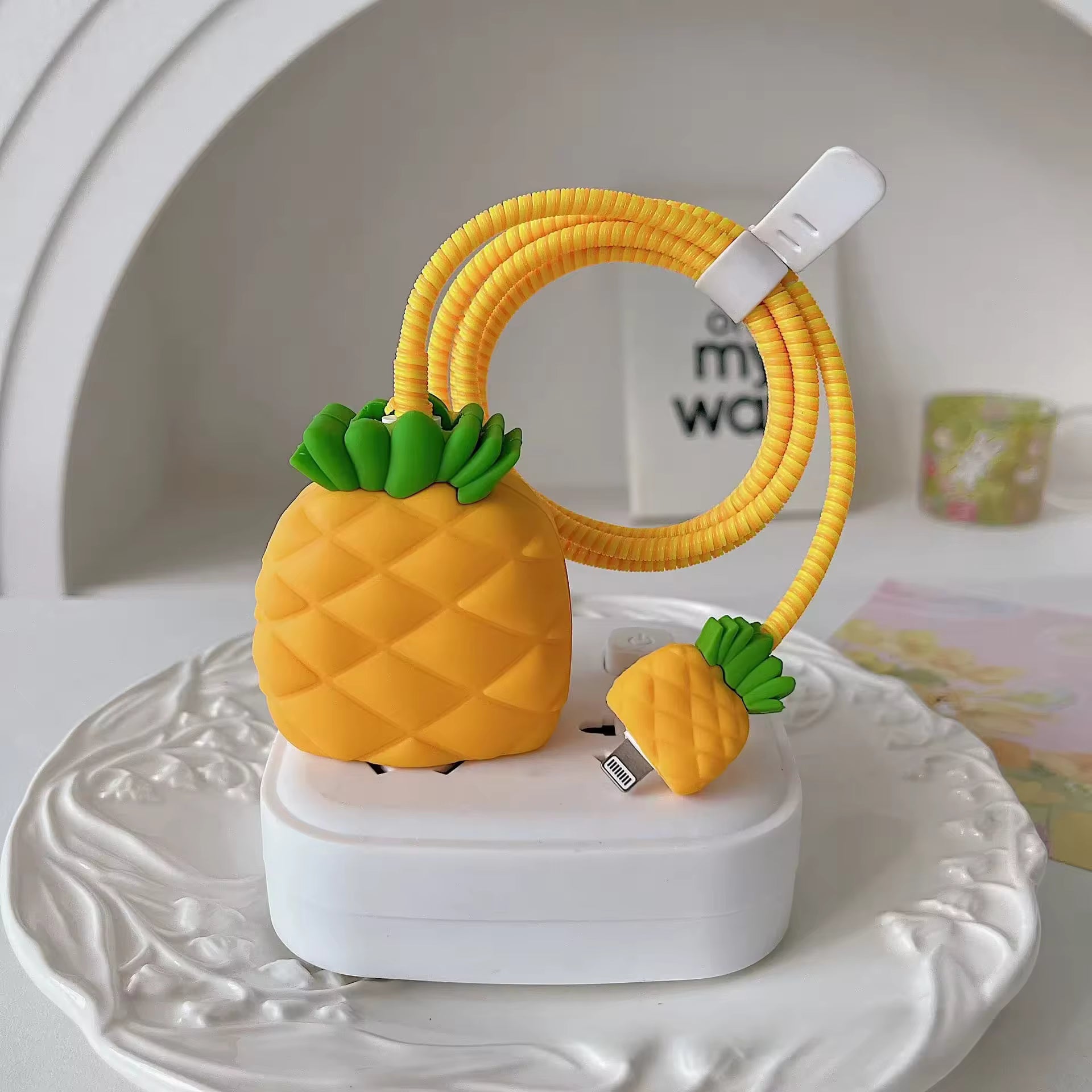 Pineapple Charger & Cable Protective Case