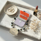 Pink Glitter Heart Charm