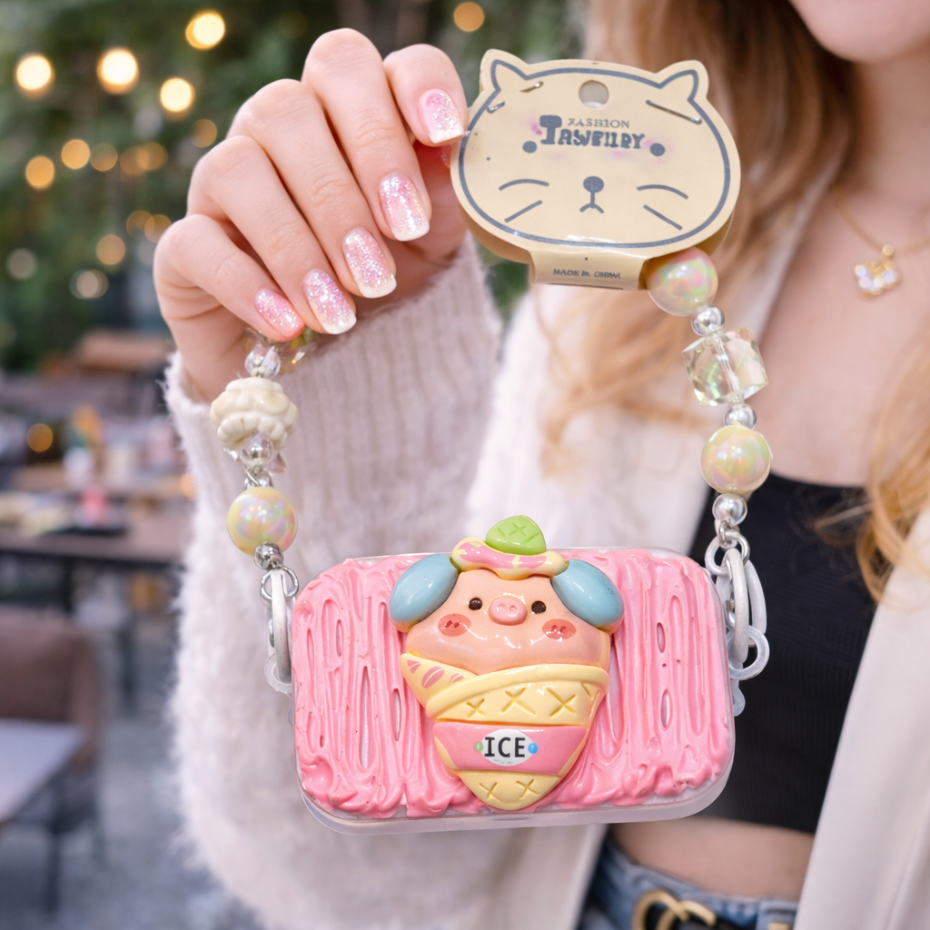Pink Icecream Piggy