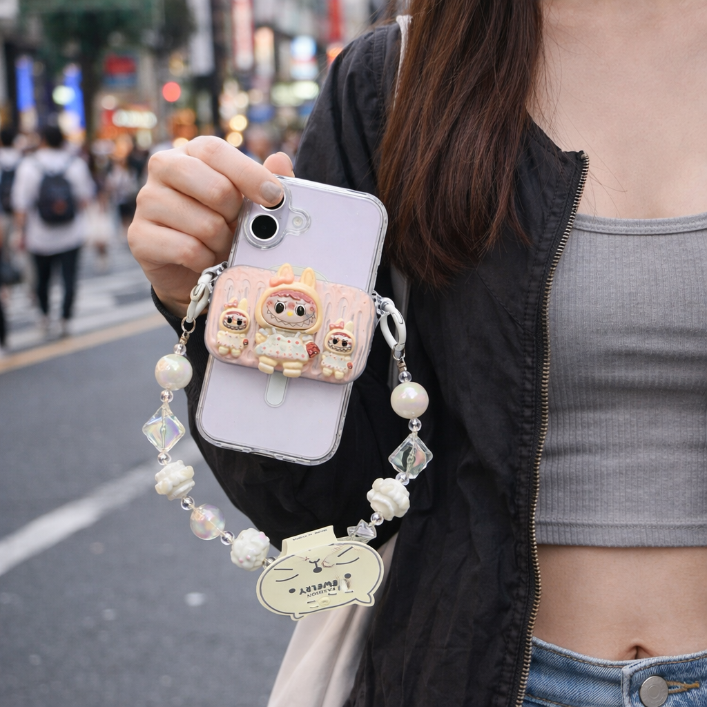 Pink Critter Triplet Charm