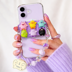 6 Purple Monsters Charm