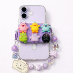 6 Purple Monsters Charm
