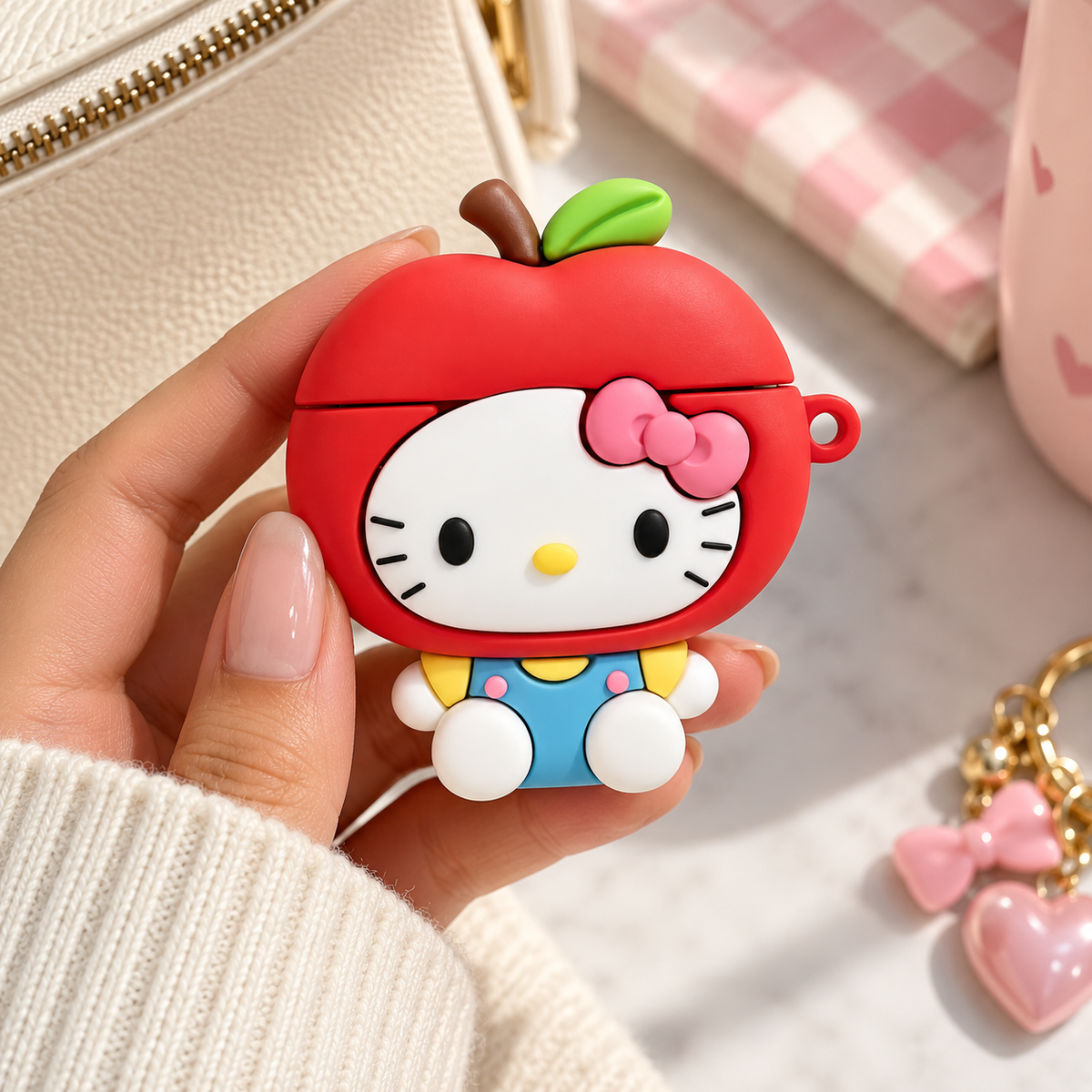Hello Kitty Red Apple Airpod case