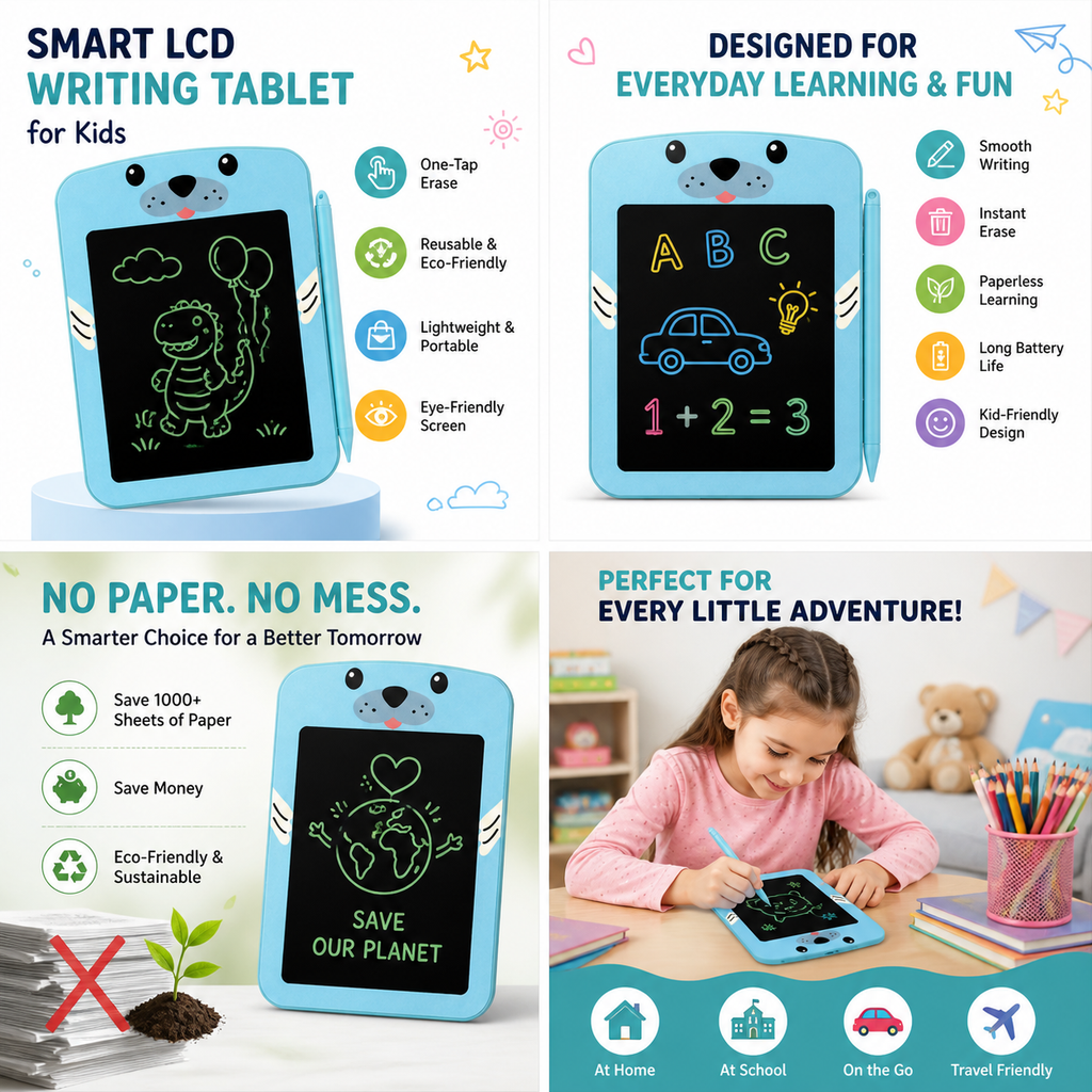 SealBuddy Kids LCD Writing Tablet
