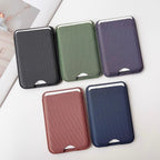 Slim Textile MagSafe Card Holder – 4 Cards | N52 Magnetic - Plum