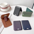 Slim Textile MagSafe Card Holder – 4 Cards | N52 Magnetic - Green