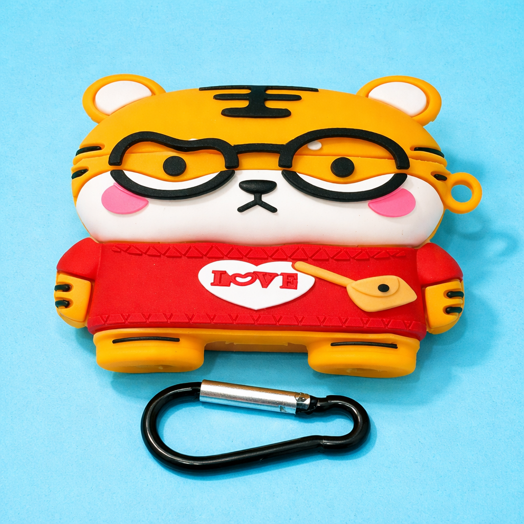 Cute Tiger Silicone Airpod Pro 2 Case