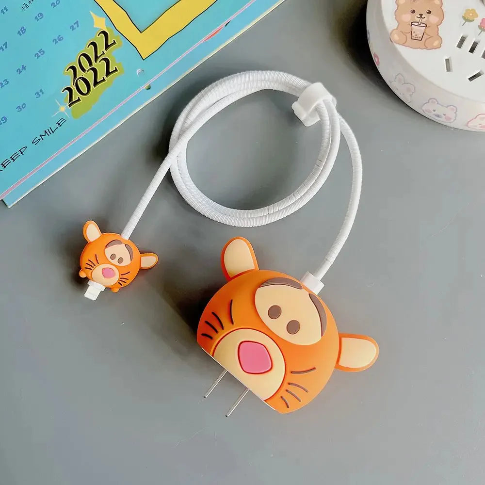Tigger Themed Charger & Cable Protective Case