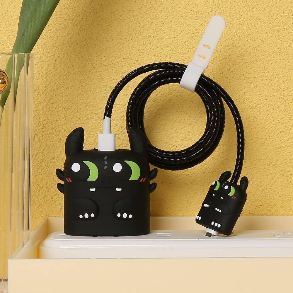 Toothless Dragon Charger & Cable Protective Case