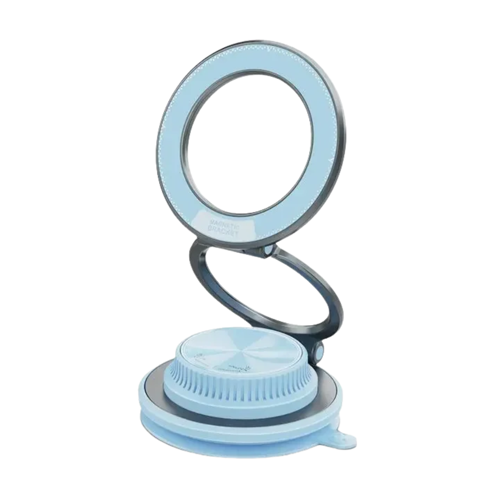 Magnetic Vacuum Phone Mount Holder – Ultra Thin, 20KG Hold, 360° Rotation (Blue)