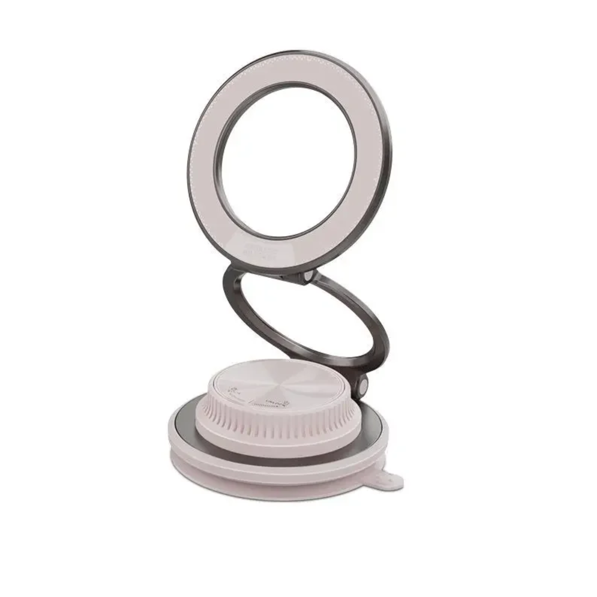 Magnetic Vacuum Phone Mount Holder – Ultra Thin, 20KG Hold, 360° Rotation (Beige)