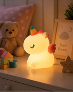 Unicorn Rechargeable Silicone LED Night Light | Touch Lamp