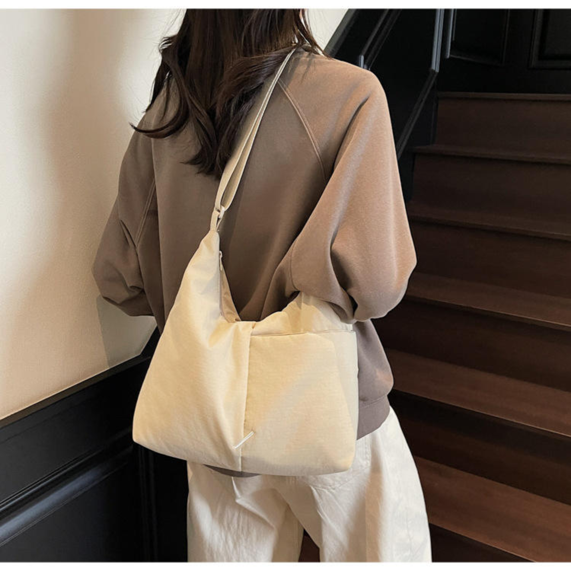 Hobo Bag (Sand Beige)