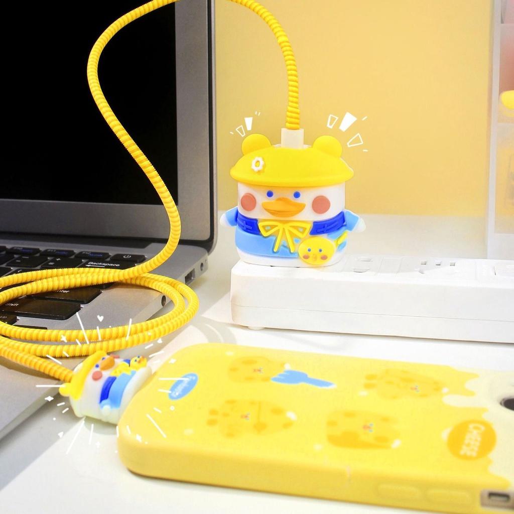 Yellow Ducki Charger & Cable Protective Case