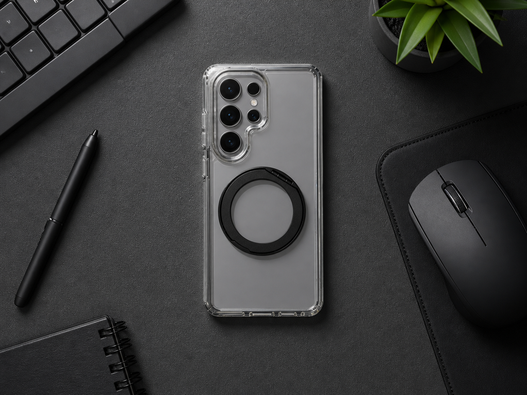 Samsung Magsafe 360 Rotating HaloGrip Clear Case