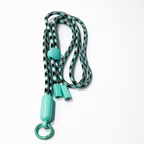 Mint Green & Black Crossbody Phone Lanyard