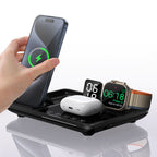 4-in-1 Fast 15W Portable Multi-Functional Wireless Charging Dock