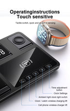 4-in-1 Fast 15W Portable Multi-Functional Wireless Charging Dock