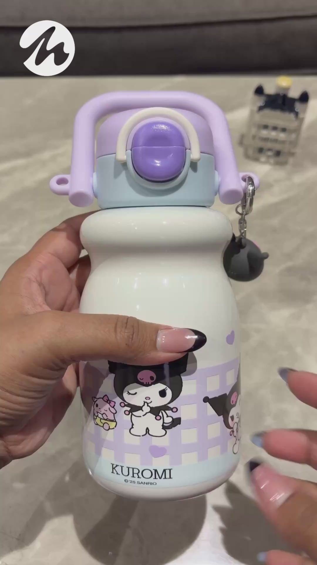Sanrio Kuromi Kids Insulated Water Bottle