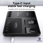 4-in-1 Fast 15W Portable Multi-Functional Wireless Charging Dock